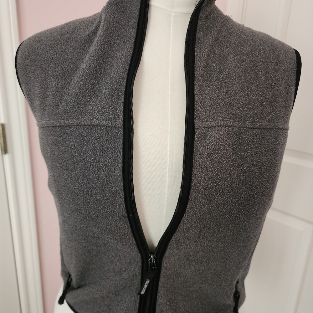 Women's Gray Fleece Vest